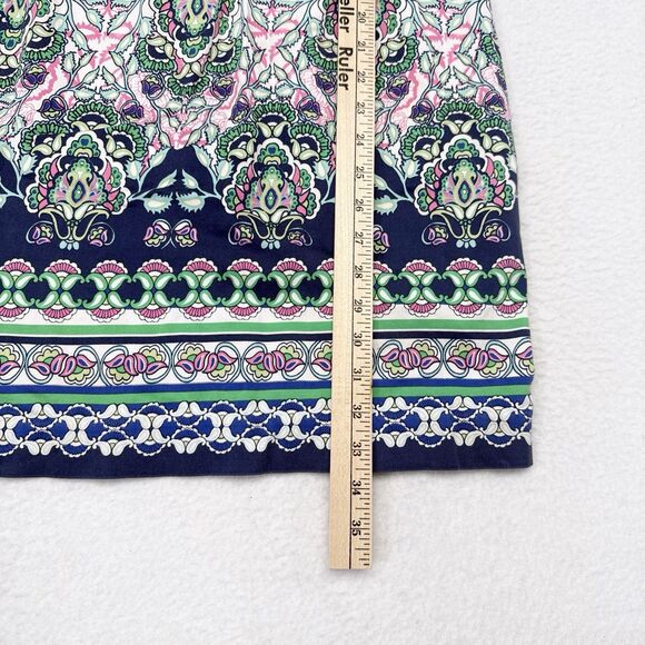 Artisan NY Dress Size 4 Multicolor Paisley Floral Sleeveless Shift Prep Cocktail - Picture 8 of 8